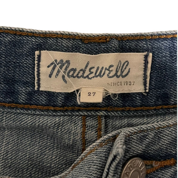 Madewell Rip and Repair Boyfriend Denim Jean Shorts Size 27 - Picture 5 of 6